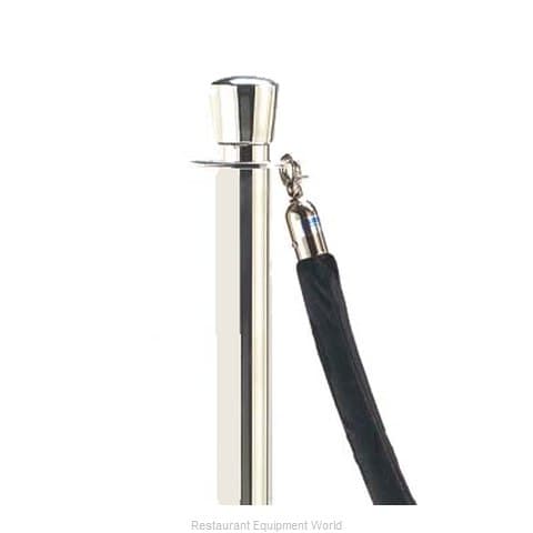 Crowd Control Stanchion Rope 5 FT Black Chrome Velour 1/Each