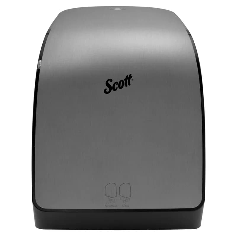Scott® Pro Paper Towel Dispenser Green Core 12.66X16.44X9.18 IN Wall Mount Stainless Hard Roll Electronic 1/Each