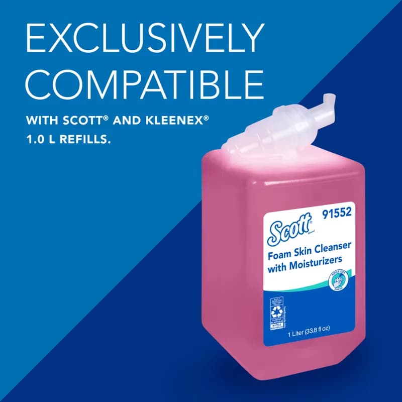 Scott® Essential Hand Sanitizer & Soap Dispenser 1000 mL 4.85X8.36X5.43 IN Black Manual Surface Mount 1/Each