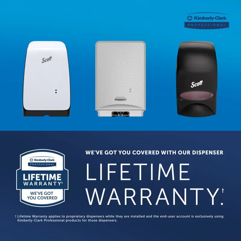 Scott® Pro Hand Sanitizer & Soap Dispenser 7.29X11.69X4 IN Black Electronic Surface Mount Cassette 1/Each