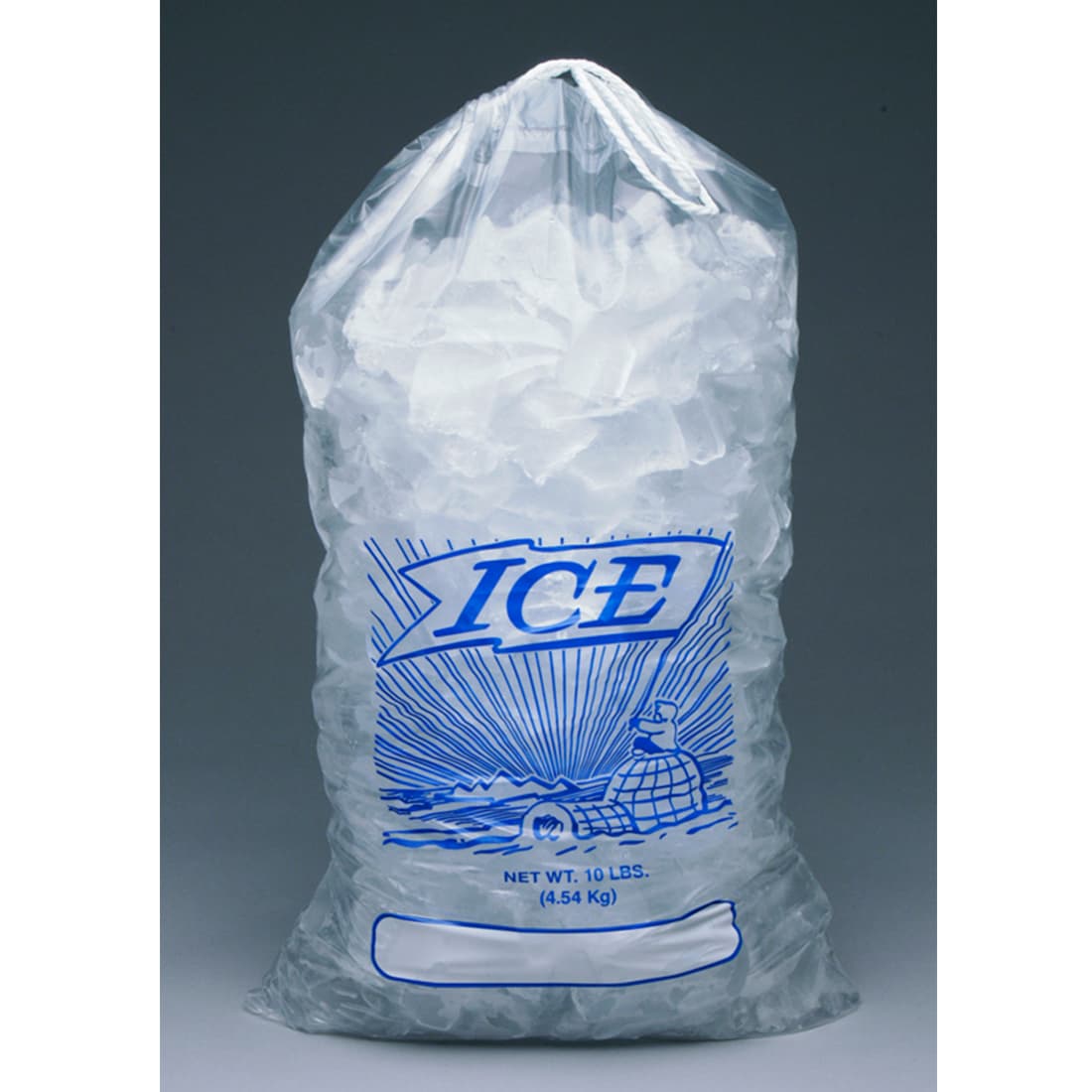 Bag 12X19 IN 10 LB LLDPE MET Printed With Drawstring Closure FDA Compliant 500/Case
