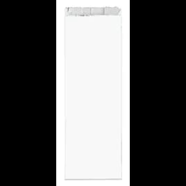Hot Dog Bag 3X2X9 IN Foil-Lined Paper Silver White Unprinted Gusset 1000/Case