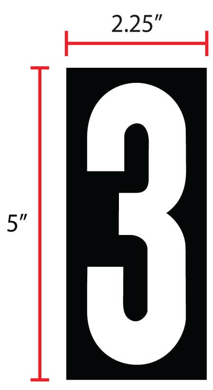 Magnetic Sign #3 Gas Pump Topper 25/Pack