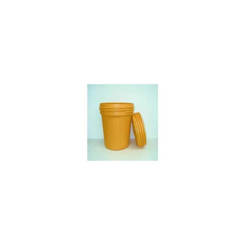 Storm Drain Spill Kit Drum 20 GAL Yellow Screw Top 1/Each