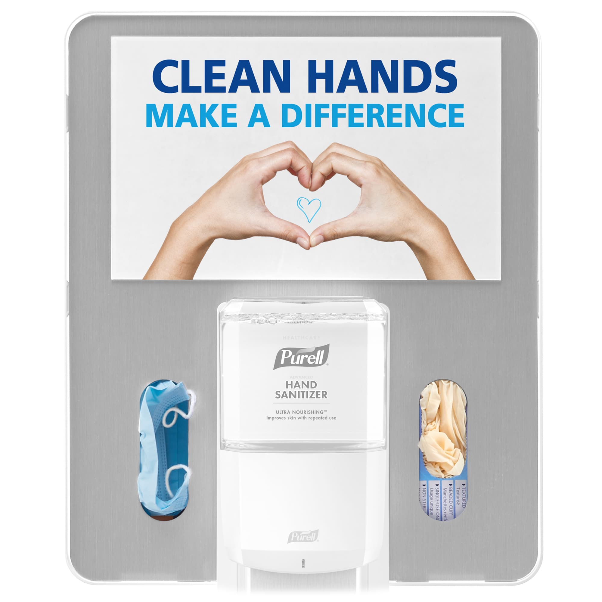 Purell® Dispenser Bracket 20.21X17.21X5.27 IN Silver Metal For ES8 1/Case