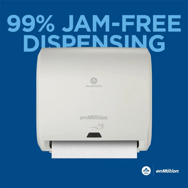 enMotion® Impulse® Paper Towel Dispenser 9.25X14.6X14 IN Wall Mount White 1-Roll Touchless Automatic 10IN Roll 1/Each