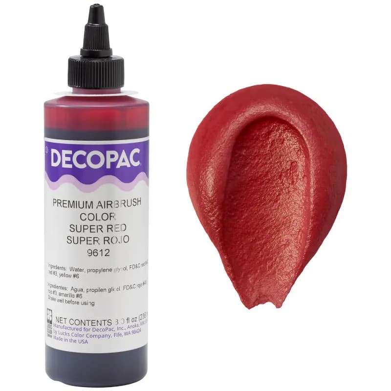 Airbrush Color 8 OZ Red Premium 1/Each