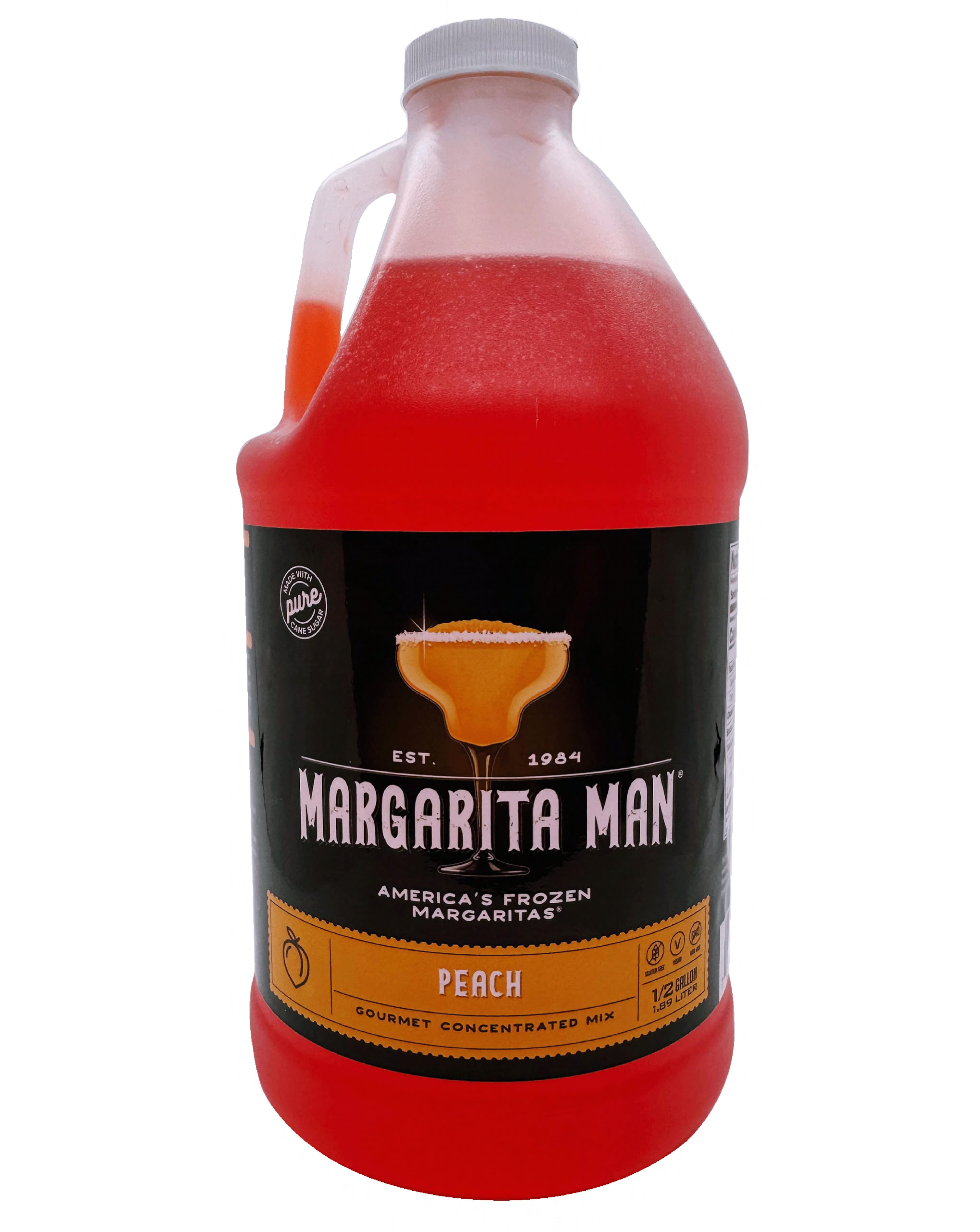 Margarita Man® Peach Drink Mix 64 FLOZ 6 Count/Case