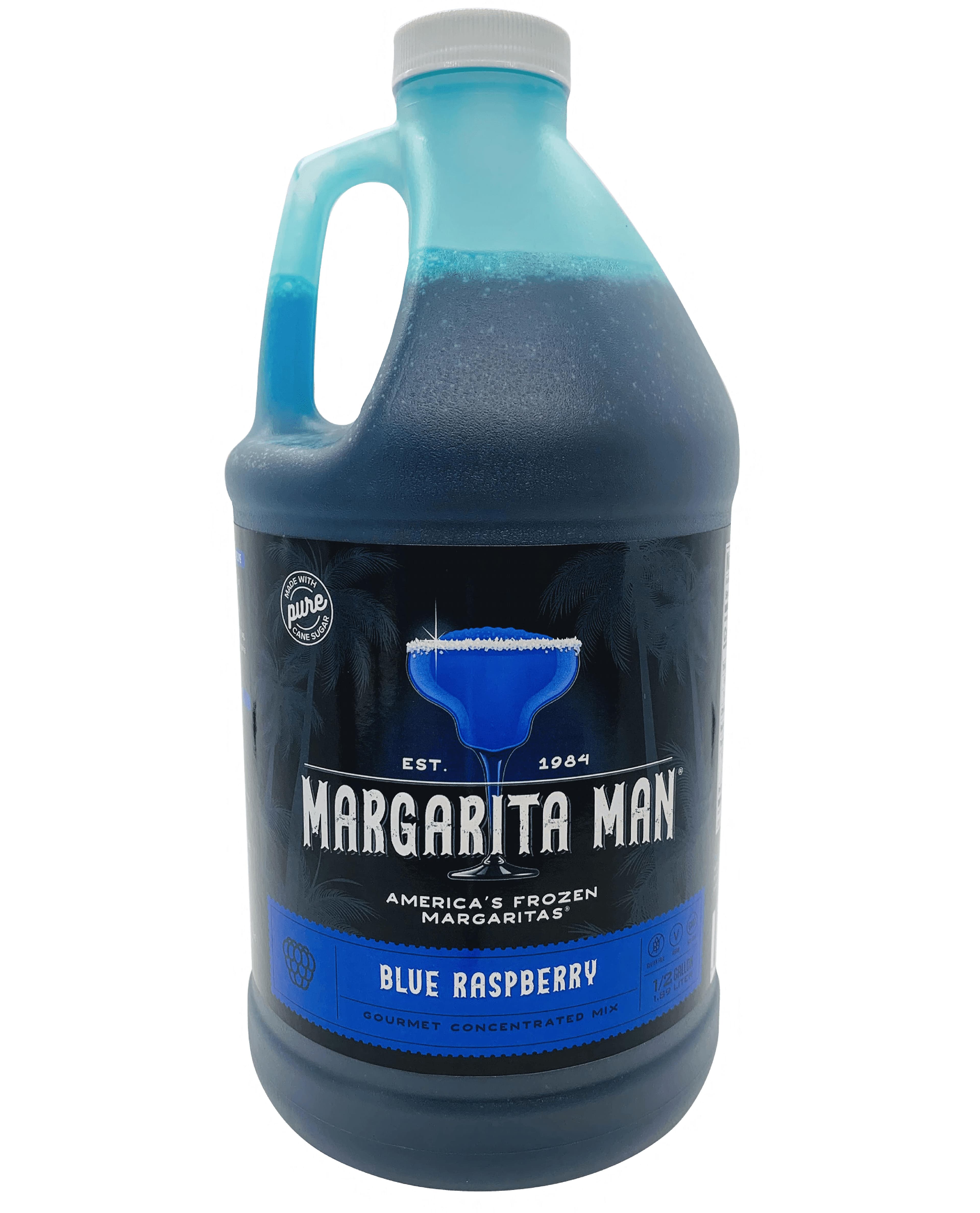 Margarita Man® Blue Raspberry Drink Mix 64 FLOZ 6 Count/Case