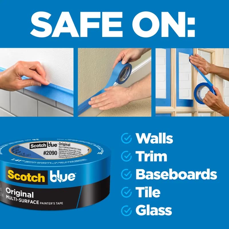 ScotchBlue™ 2090-24NC Original Painter's Tape 0.94IN X60YD Blue PE 36/Case