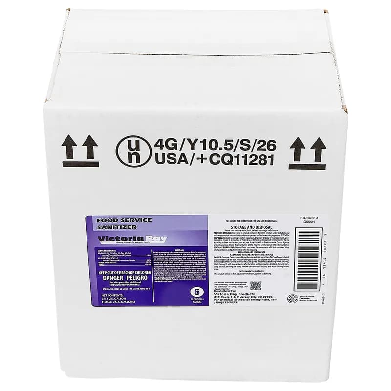 Victoria Bay Food Service Sanitizer CMS #6 1 GAL 2/Case