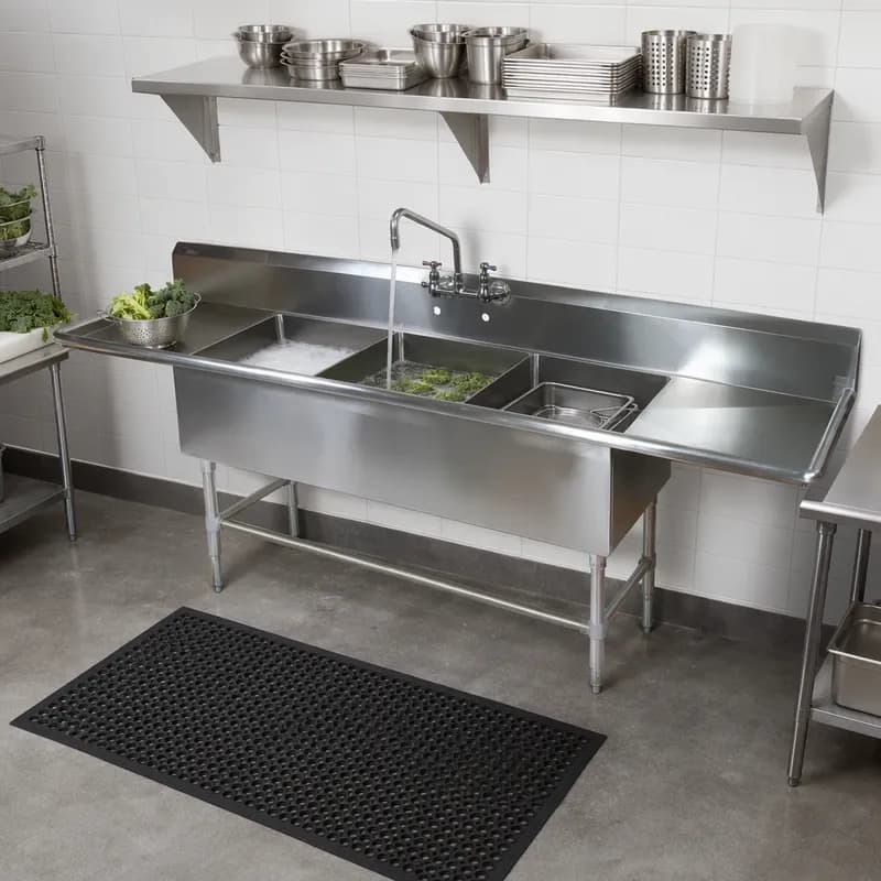 Pro Bowl Sink 93.25X29.5 IN 3-Compartment 1/Each