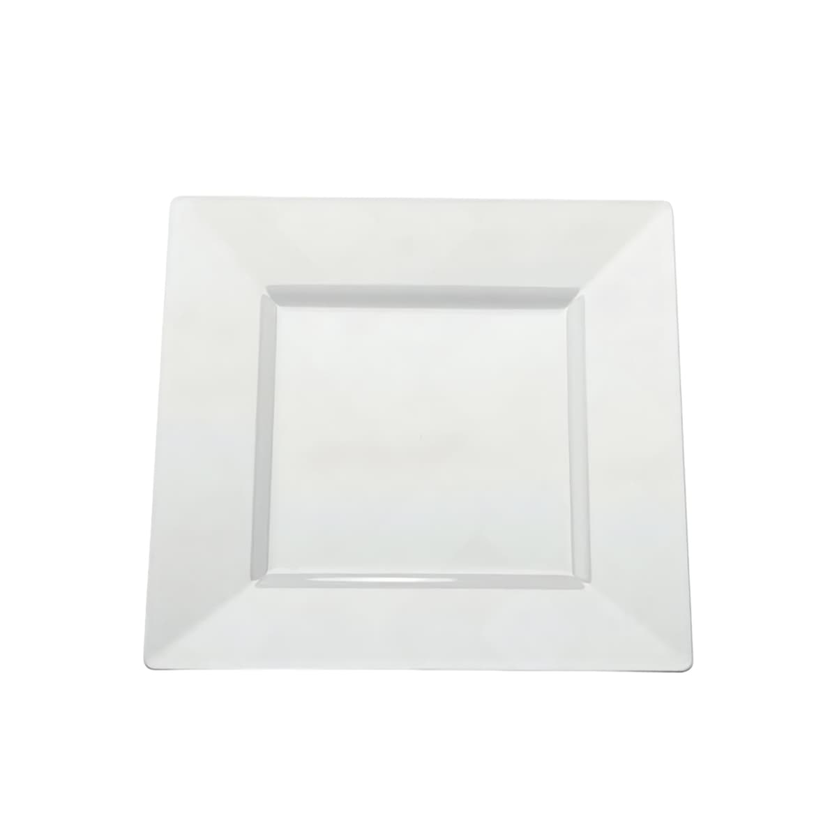 Plate 9.5 IN Plastic White Square 120/Case