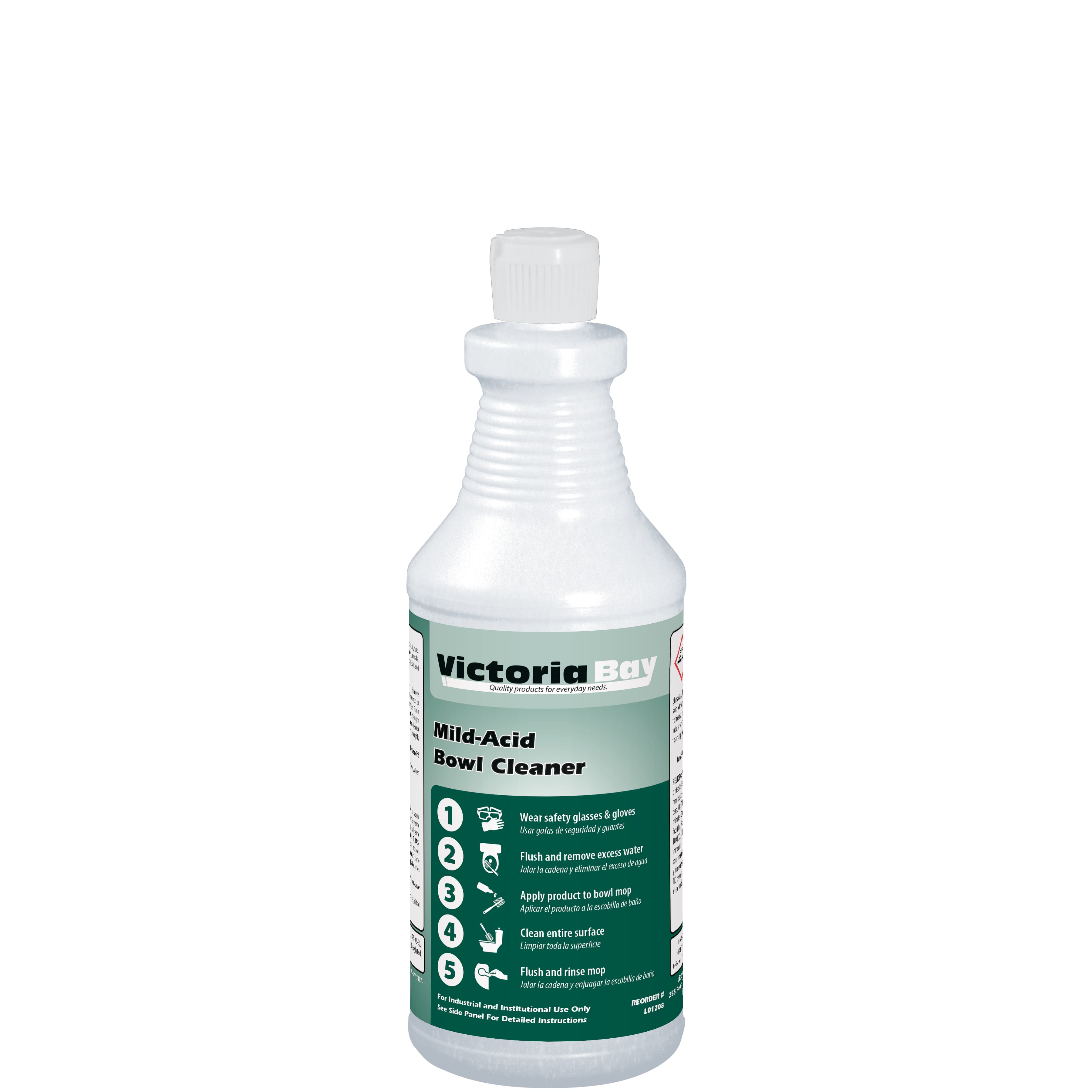 Victoria Bay Toilet Bowl Cleaner 32 OZ Mild Acid RTU 12/Case