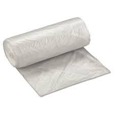 Can Liner 15X9X31 IN Clear Plastic 0.4MIL 1000/Case