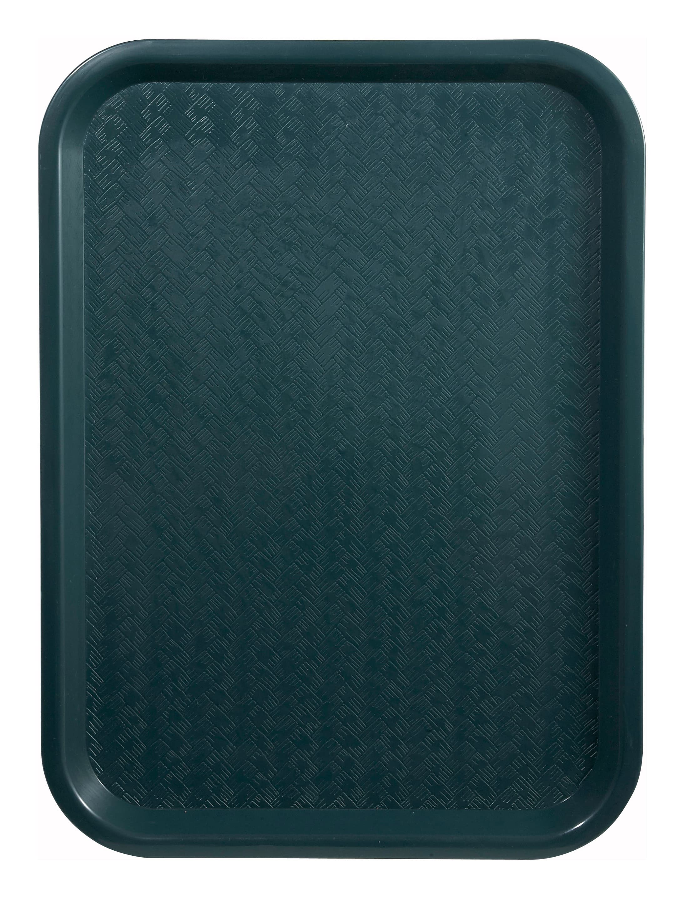 Fast Food Tray 12X16 IN Plastic Green Rectangle 1/Each