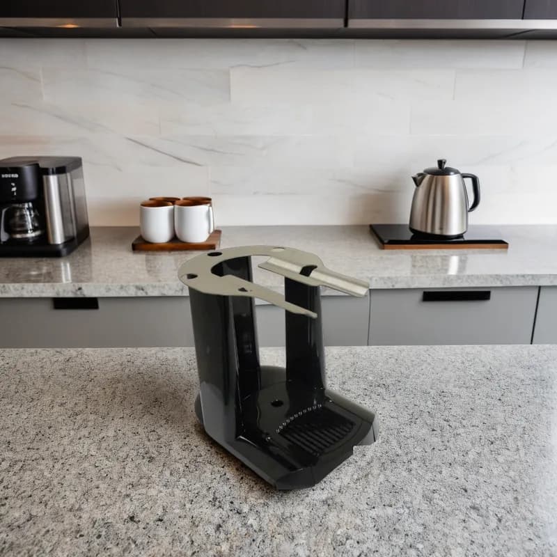 Coffee Single Server Stand Plastic Black 1/Each