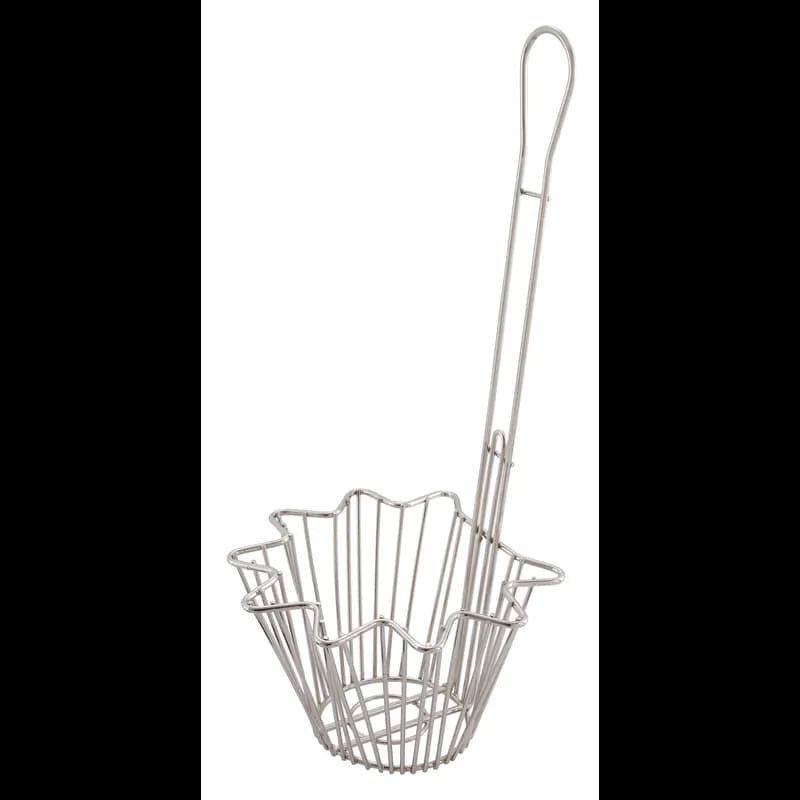 Taco Salad Bowl Fry Basket 9X6.875X5 IN Round Stainless Steel 1/Each