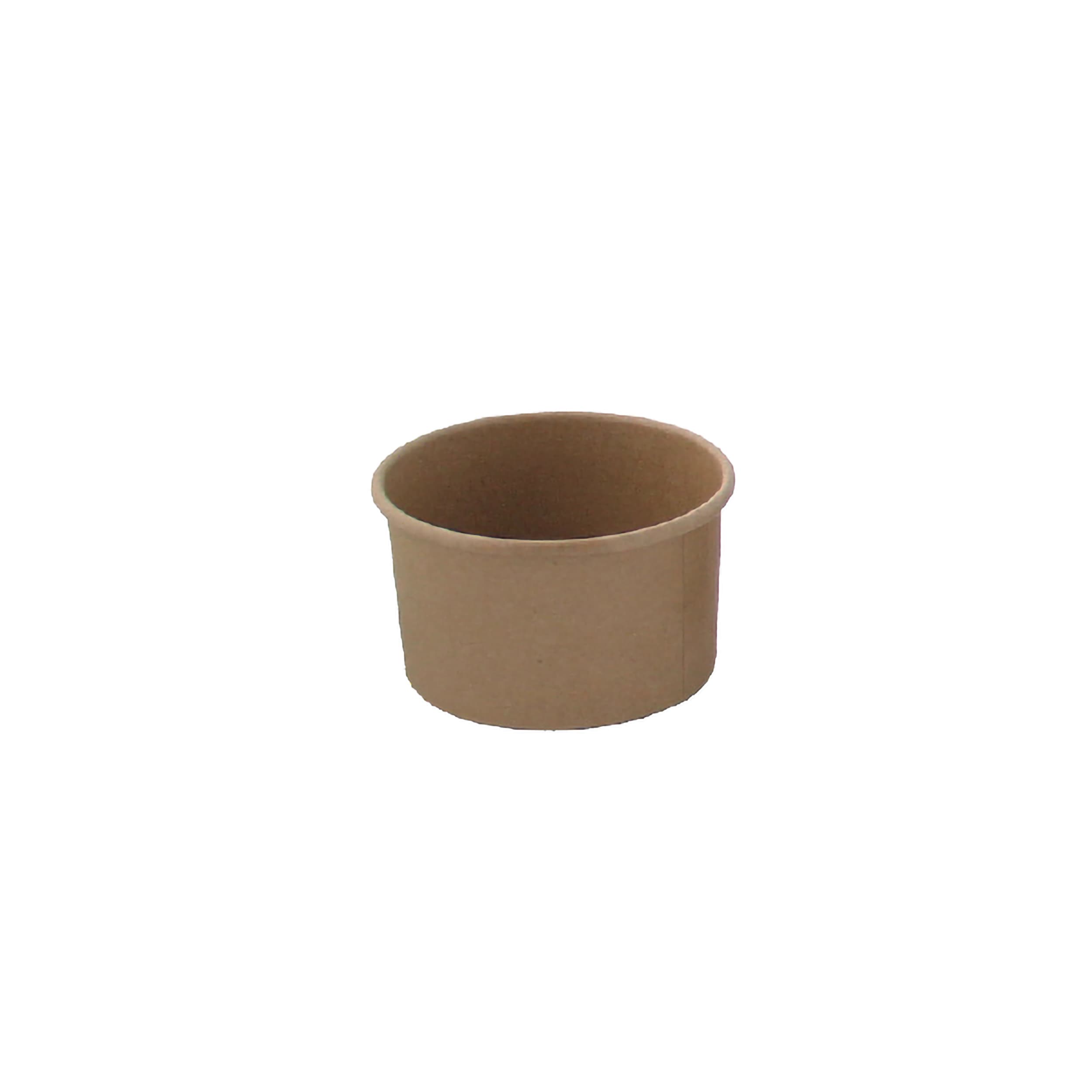 Food Container Base 5 OZ Kraft Paperboard Kraft Round Grease Resistant 50 Count/Pack 20 Packs/Case 1000 Count/Case