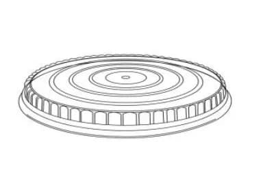 Lid 5 IN OPS Clear For 24 OZ Bowl 50 Count/Pack 8 Packs/Case 400 Count/Case