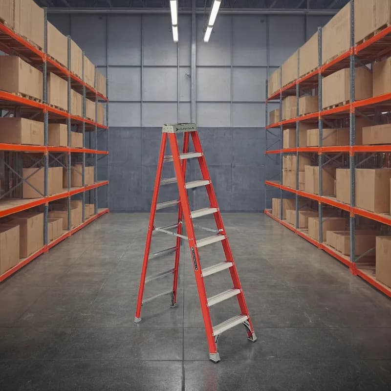 Step Ladder 8 FT 300 LB Fiberglass 1/Each