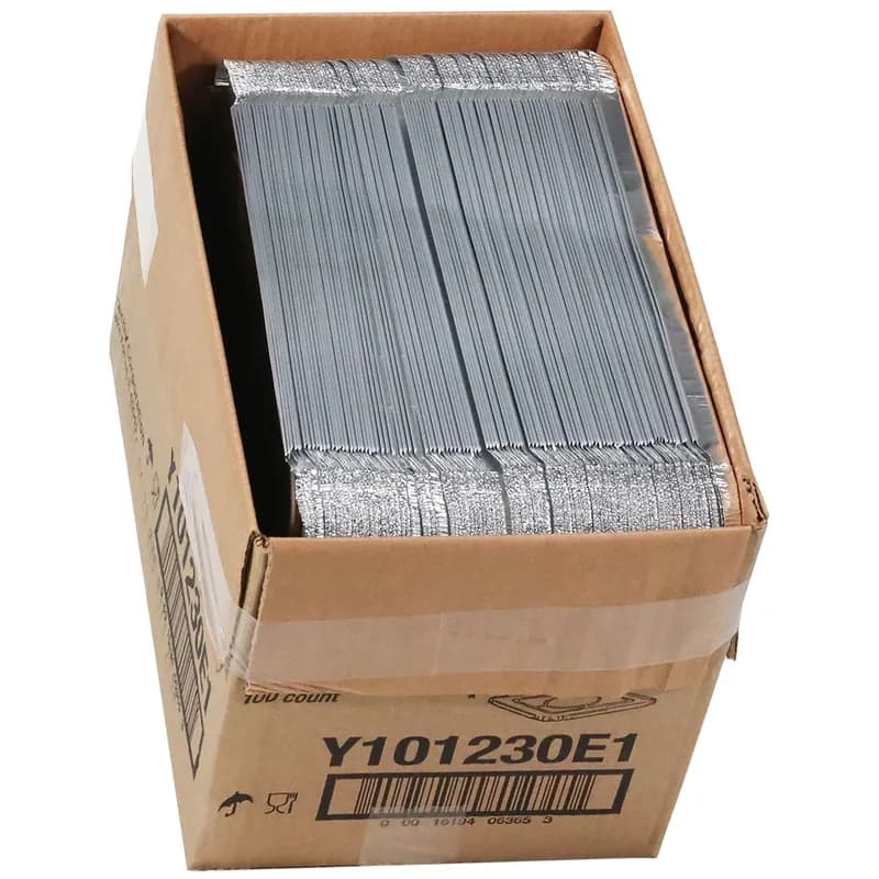 Lid 1/2 Size 12.3125X9.9375X0.625 IN Aluminum Silver For Pan Non-Embossed Coated 100/Case