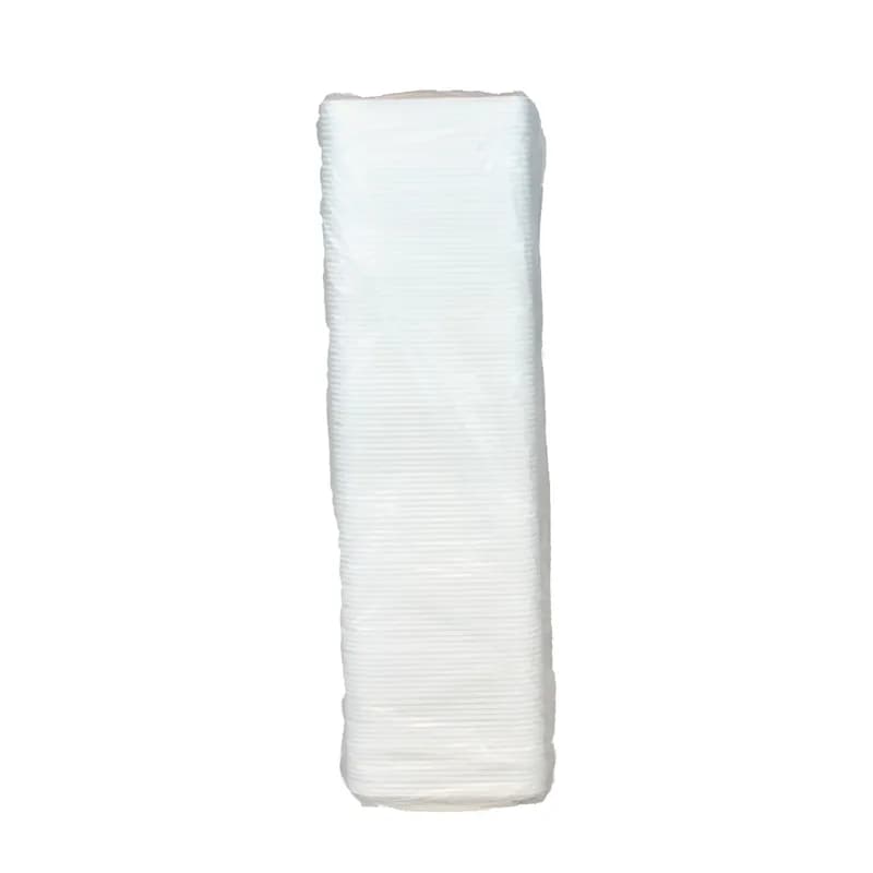 2S Supermarket Tray 8.2X5.7X0.65 IN 1 Compartment Polystyrene Foam White Rectangle 500/Case