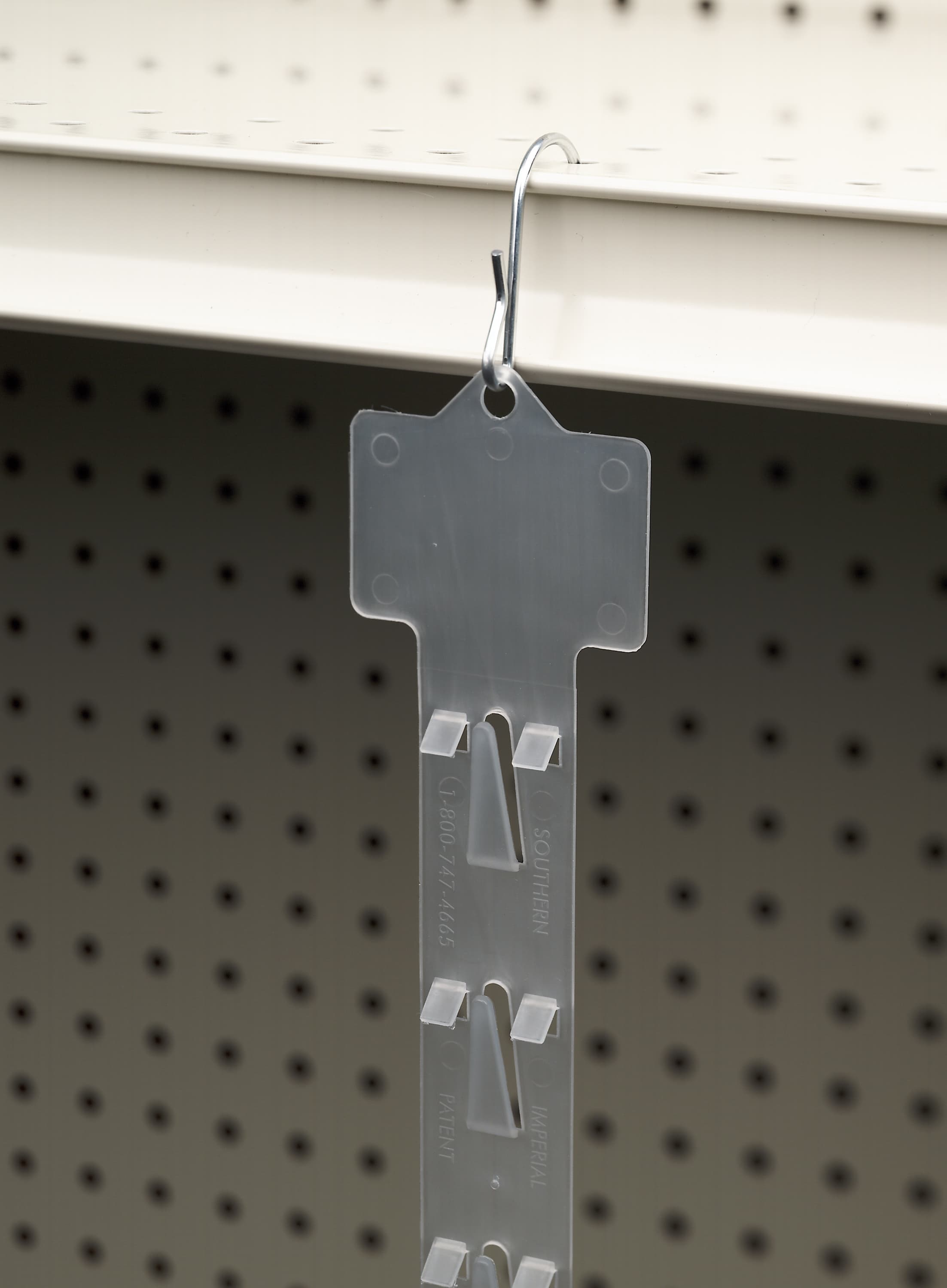 Fast Load™ Impulse Strip 24X1 IN PP Natural Perforated 12 Clips With 3 IN Header 500 Count/Pack