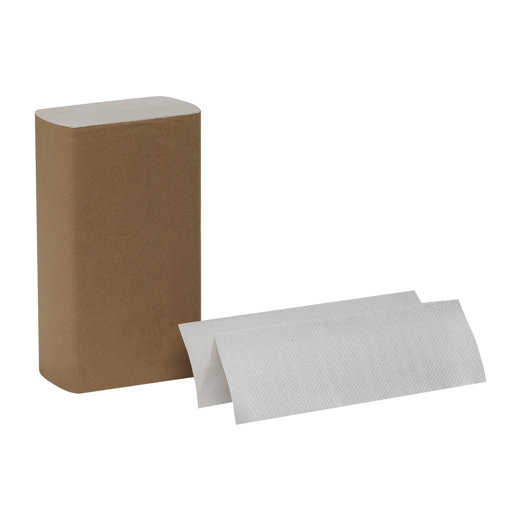 Pacific Blue Basic Folded Paper Towel 9.4X9.2 IN 1PLY White 1/2 Fold 250 Count/Pack 16 Packs/Case 4000 Count/Case
