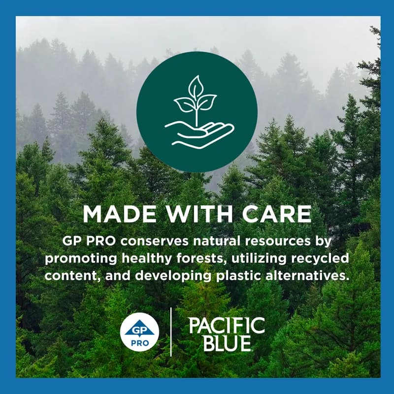 Pacific Blue Basic Folded Paper Towel 9.4X9.2 IN 1PLY White 1/2 Fold 250 Count/Pack 16 Packs/Case 4000 Count/Case