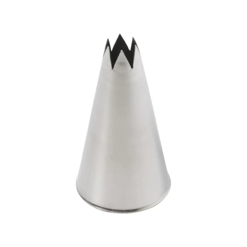 #822 Large Star Piping Tip Metal Silver 2/Pack