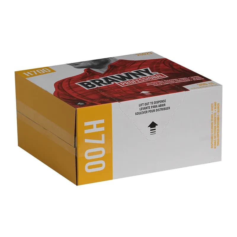 Brawny® Professional 15X13 IN Heavy Duty 1 White Disposable Flat Pack 300/Case
