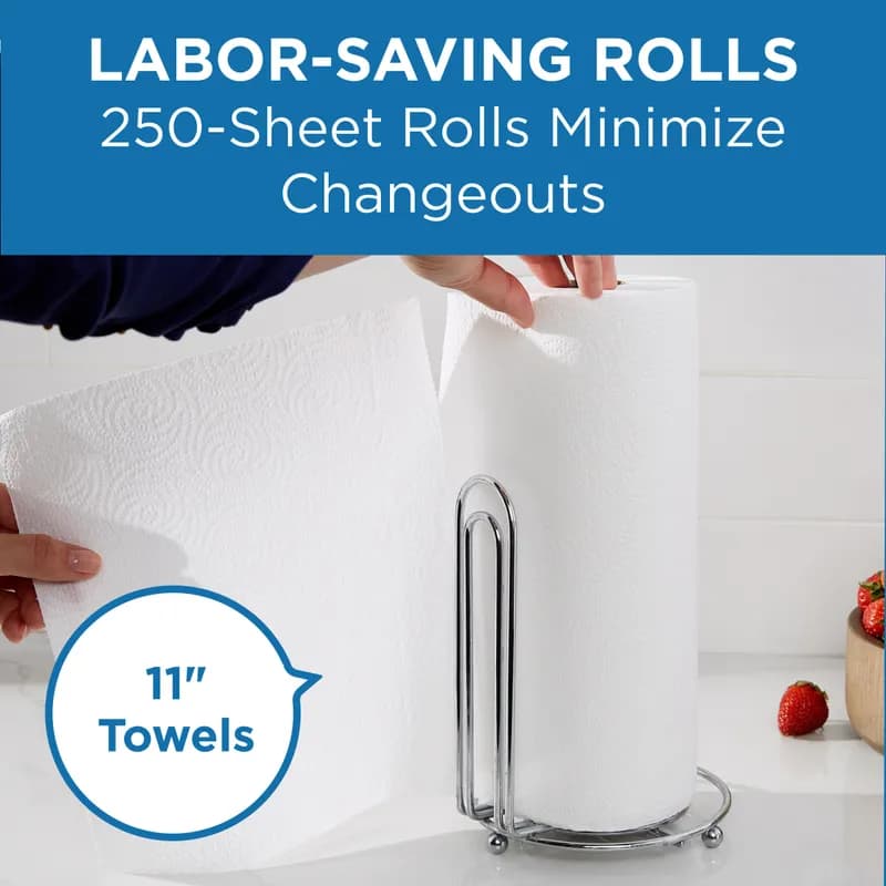 Pacific Blue Select Household & Kitchen Folded Paper Towel Jumbo 8.8X11.5 IN 2PLY White 250 Sheets/Pack 12 Packs/Case