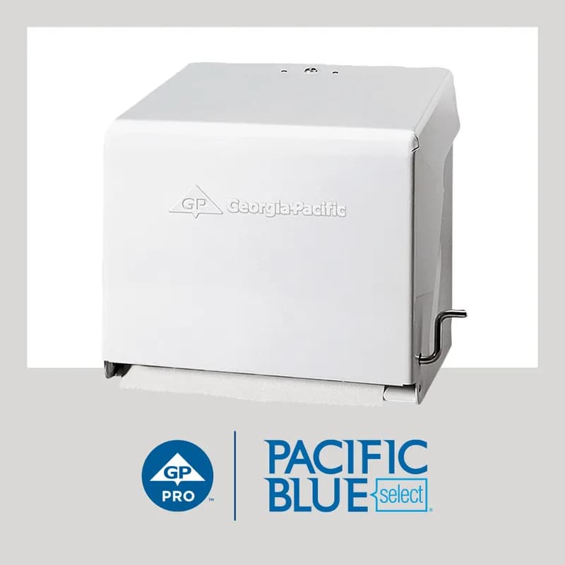 Pacific Blue Select Roll Paper Towel 7.875IN X350FT 2PLY White Standard Roll 2.025IN Core Diameter 12 Rolls/Case