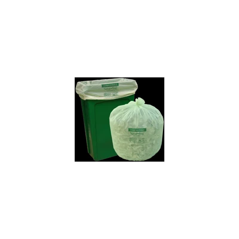 Compostable Liner 28X44 IN 23 GAL Green Plastic 0.9MIL 200/Case