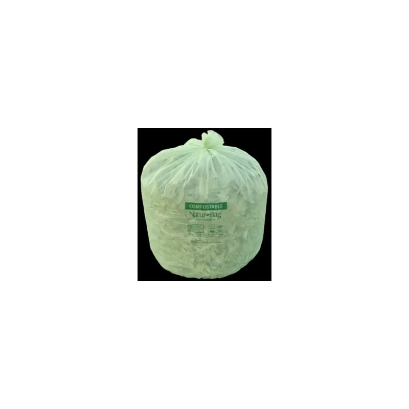 Compostable Liner 28X44 IN 23 GAL Green Plastic 0.9MIL 200/Case