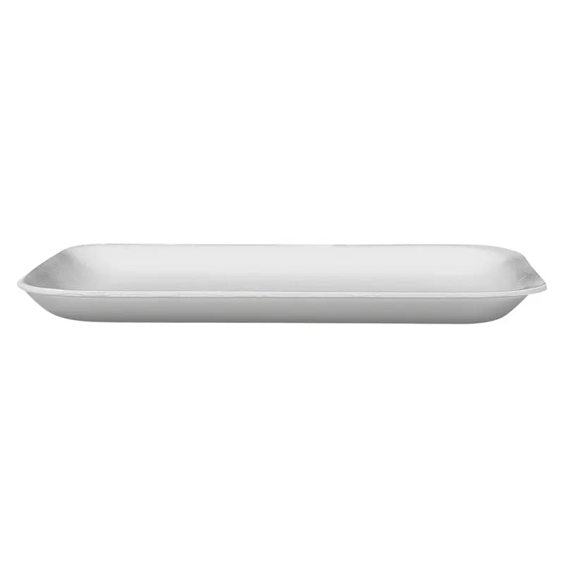 2S Meat Tray 5.75X8.25X0.63 IN Polystyrene Foam White Rectangle 500/Case