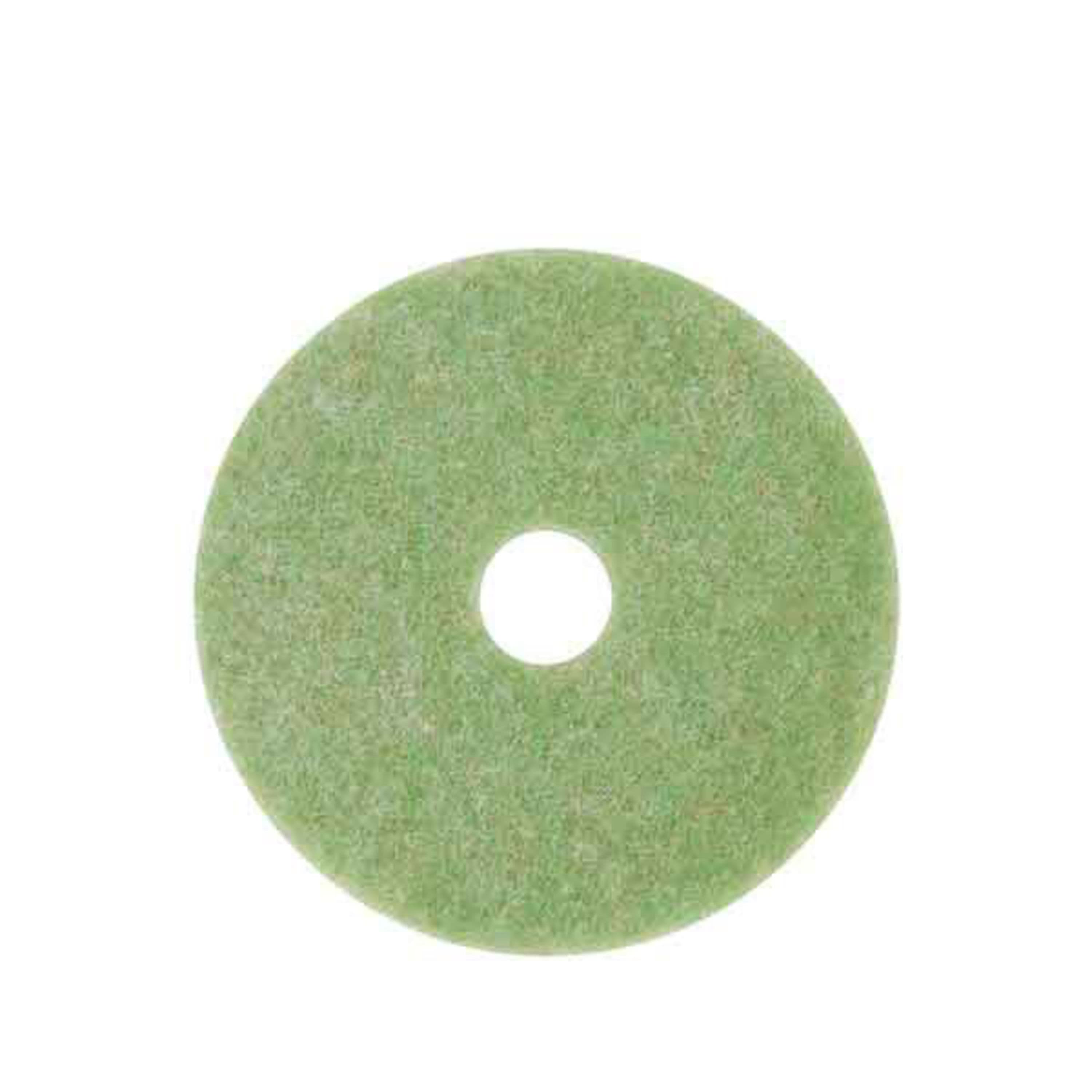 3M™ Scotch-Brite™ TopLine 5000 Cleaning Pad 16X1 IN Green Non-Woven Polyester Fiber 175-600 RPM Center Hole 1/Case