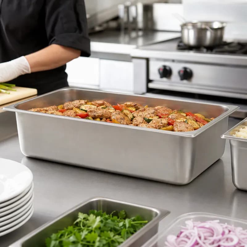 Steam Table Pan Full Size 6 IN Stainless Steel 1/Each