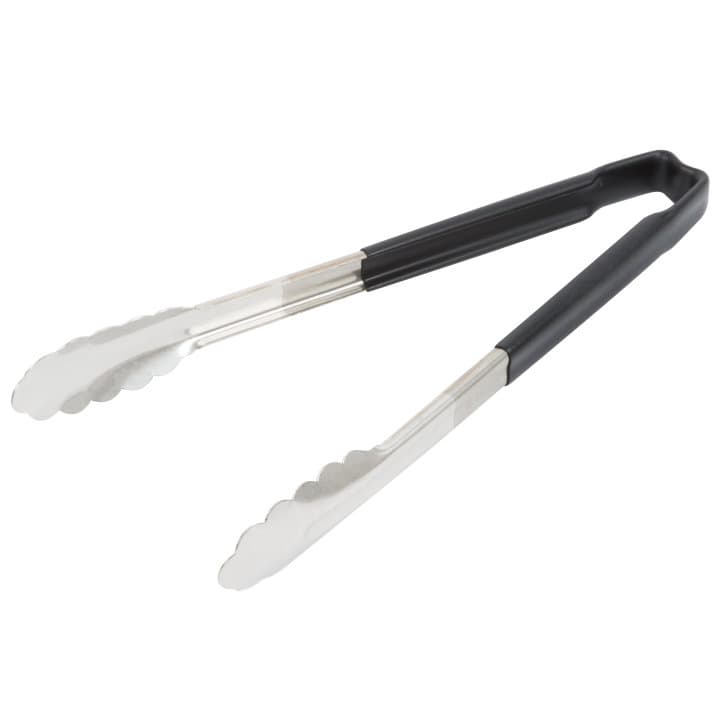 Kool Touch Utility Tongs 12 IN Stainless Steel Black With Black Kool-Touch® Handle 1/Each