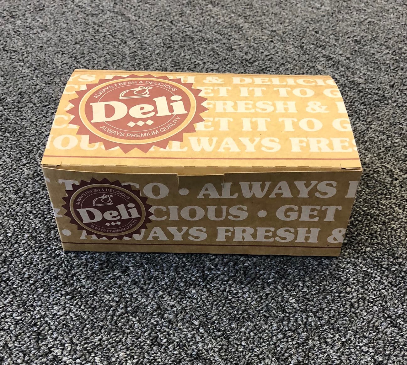 Take-Out Box Tuck-Top 7X4.25X2.75 IN Paper Rectangle 250/Case