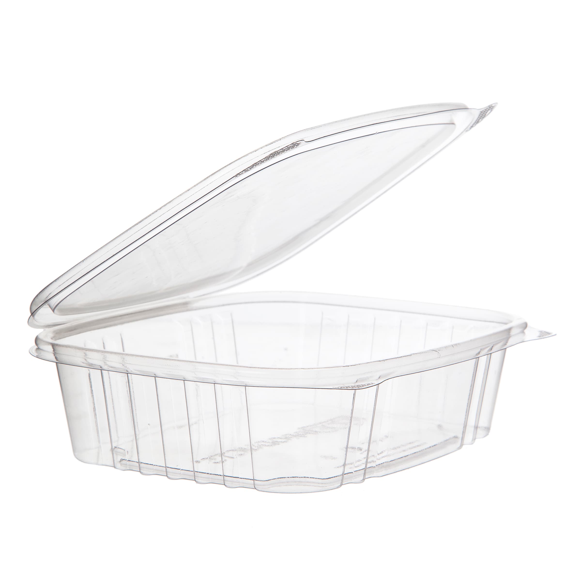 Deli Container Hinged 24 OZ PLA Clear Rectangle 200/Case