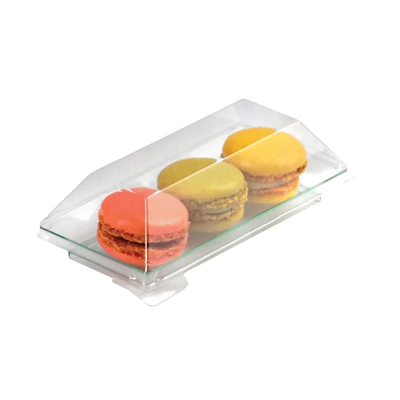 Klarity Plate 5.3X2.5 IN Plastic Translucent Green Rectangle 50 Count/Pack 4 Packs/Case 200 Count/Case