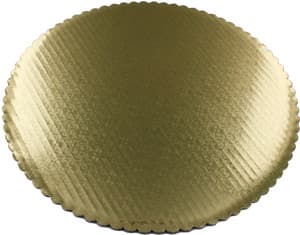 Signature Food Boards® Cake Board Cake Base 7.063 IN Paperboard Gold Round Heavy Duty Grease Resistant 500/Case