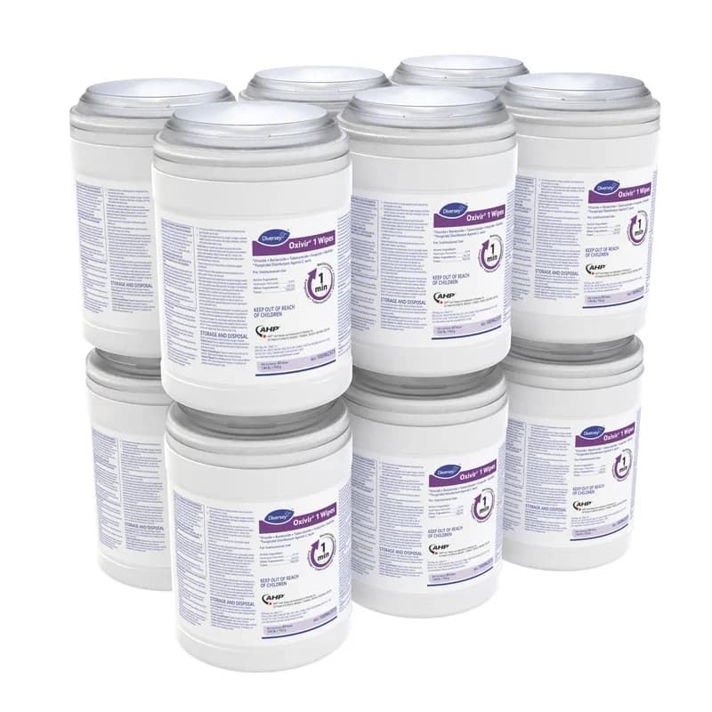Oxivir® 1 One-Step Disinfectant Multi Surface Wipe Accelerated Hydrogen Peroxide (AHP®) 60 Count/Pack 12 Packs/Case