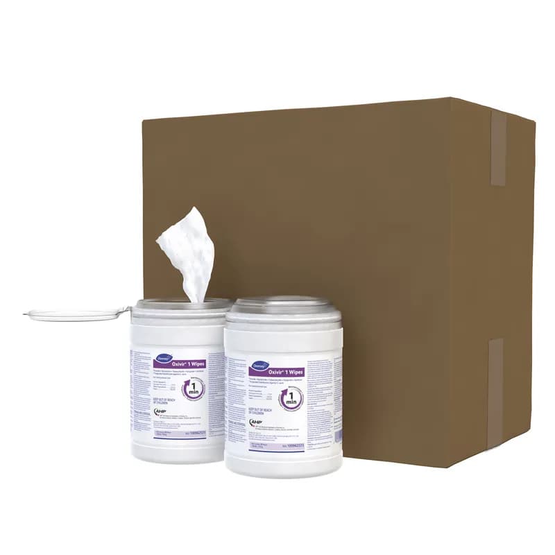 Oxivir® 1 One-Step Disinfectant Multi Surface Wipe Accelerated Hydrogen Peroxide (AHP®) 60 Count/Pack 12 Packs/Case