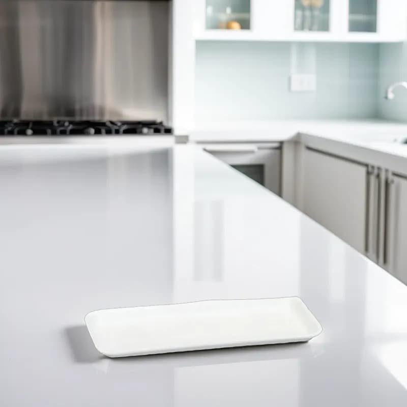 13S Meat Tray 10.75X4.5 IN Polystyrene Foam White Rectangle 500/Case