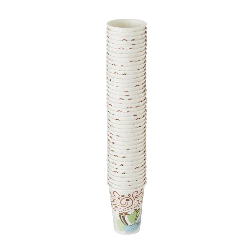 Dixie® Perfect Touch Hot Cup Insulated 12 OZ Double Wall Poly-Coated Paper Multicolor Coffee Haze 1000/Case