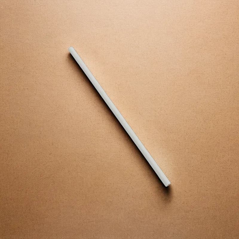 Victoria Bay Jumbo Straw 7.75 IN Paper White Unwrapped 6000/Case