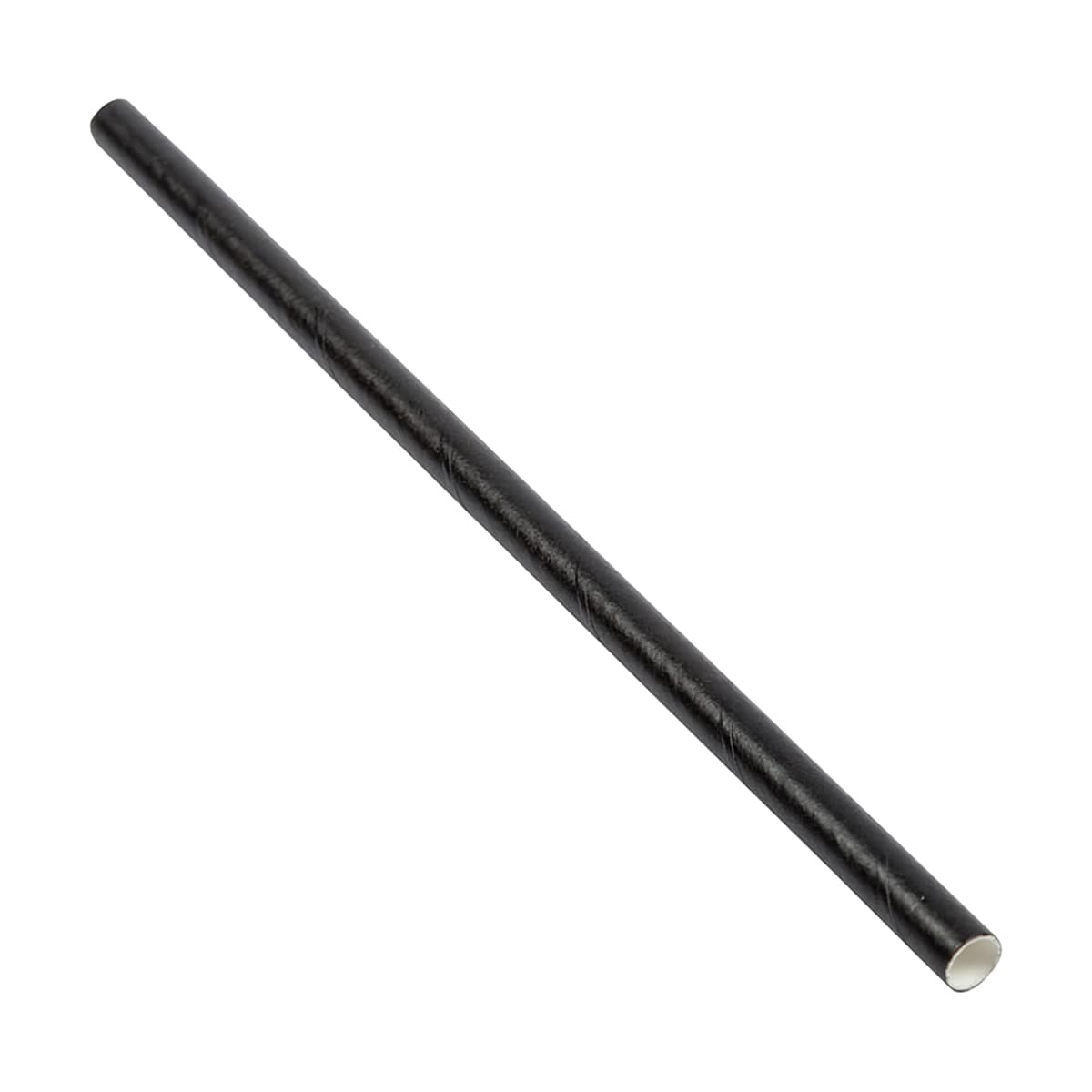 Victoria Bay Giant Straw 0.296X5.75 IN Paper Black Unwrapped 3750/Case